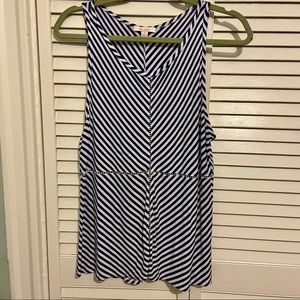 Ella Moss Striped Tank, Size M